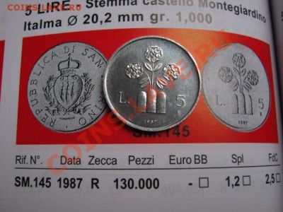 Сан Марино 5 лир 1987 Букет до 19.11 в 15.00 М - IMG_1379