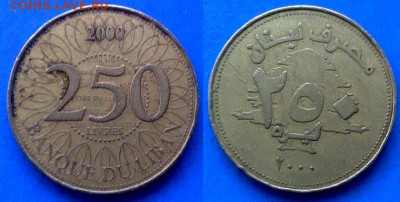 Ливан - 250 ливров 2000 года до 10.04 - Ливан 250 ливров, 2000