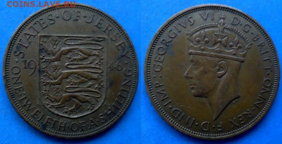 12 шиллинга 1946 года до 10.04 - Джерси 1.12 шиллинга, 1946