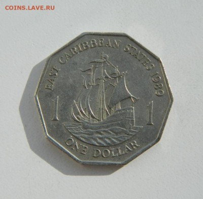 Восточные Карибы 1 доллар 1989 г. (Парусник) до 11.04.22 - DSCN4421.JPG