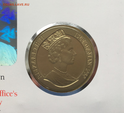 Крона Шайба Остров Мэн 1 крона 1989 Королевский визит КПД - IMG_7020.JPG