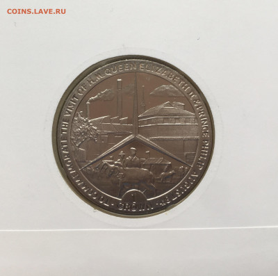 Крона Шайба Остров Мэн 1 крона 1989 Королевский визит КПД - IMG_7024.JPG
