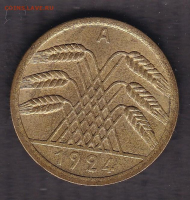 50 Reichspfennig 1924 А - 50 р пф а 1924