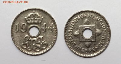 Британская Новая Гвинея 3 пенса 1944 г Георг VI №2 - 9.04 - IMG_20220405_185434