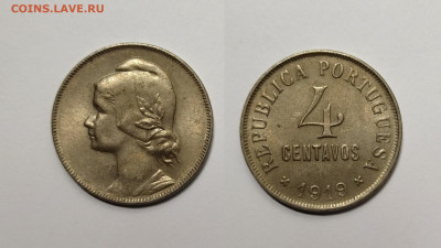Португалия 4 сентаво 1919 года - 9.04 - IMG_20220405_185052