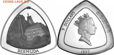 Монеты с Корабликами - bermuda-9-dollars-1997 (+)