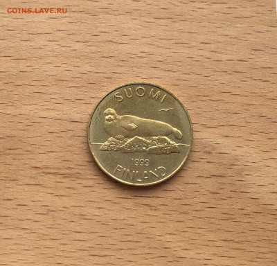 Финляндия 5 марок 1999 Тюлень животные фауна - IMG_6420.JPG