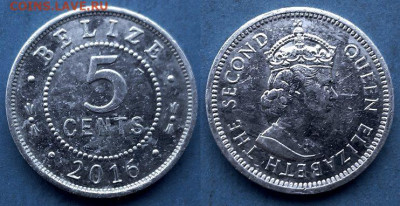Белиз - 5 центов 2016 года до 14.04 - Белиз 5 центов, 2016