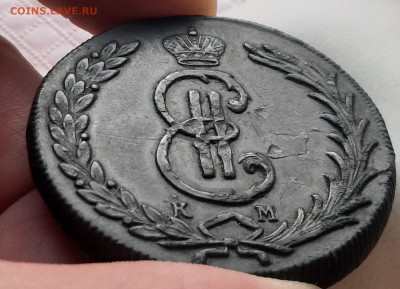 Сибирь 10 копеек 1774г.К.М.До 12.04.22:00. - 20220408_220638