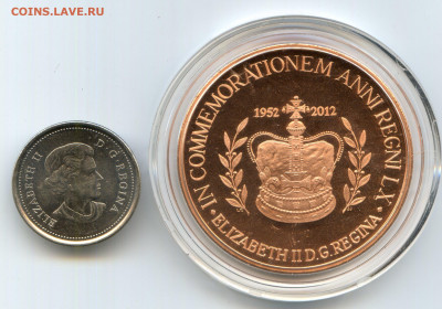 Канада. 2012. Памятный жетон 60 лет правления PF 15.04в22.00 - img451