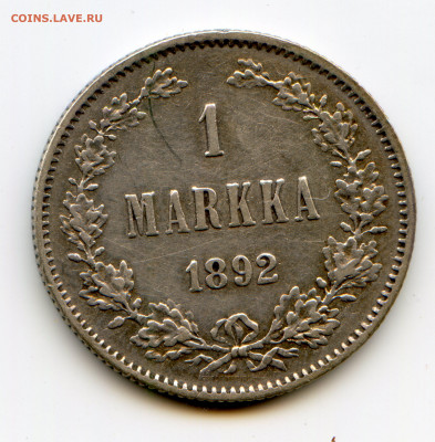 Финляндия. 1892. 1 марка VF+ 15.04 в 22.00 - img544