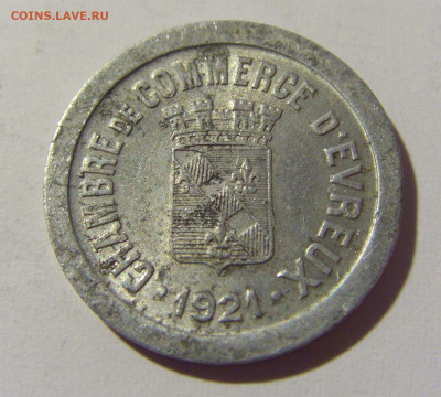 Нотгельд 5 сантим 1921 Эврё Франция 15.04.2022 22:00 М - CIMG7982.JPG