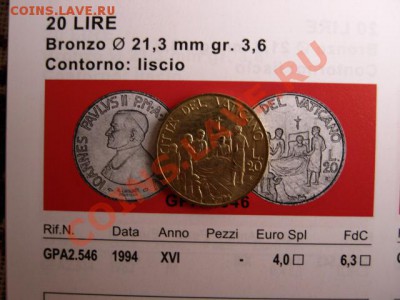 Ватикан 200 лир 1994  "народ" до 20.11 в 15.00 М - IMG_1486