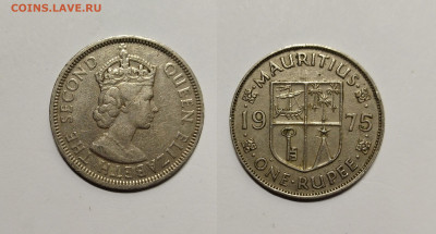 Британский Маврикий 1 рупия 1975 года - 14.04 - IMG_20220410_115716