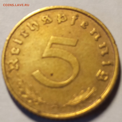 5рейх пфенингов 1938г. короткий аук до 13.04. - IMG_20220213_182648
