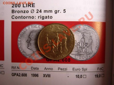 Ватикан 200 лир 1996 Хоровод до 20.11 в 15.00 М - IMG_1531