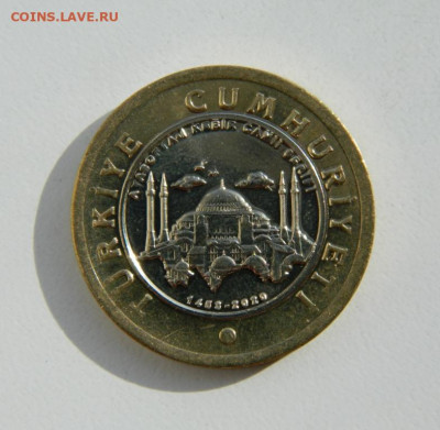 Турция 1 лира 2020 г.(Юбилейная) БИМ до 14.04.22 - DSCN4402.JPG