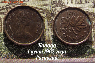 Канада 1 цент 1982 года Бронза. До 13.04. в 22:00 - а