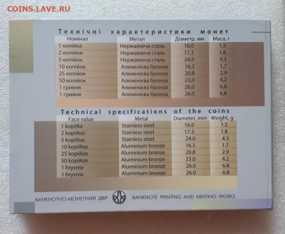 Украина набор 2016 г. 20 лет денежной реформы - 20220412_170258
