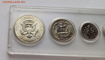 США набор монет 1969. Погодовка. Серебро. - 6