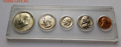 США набор монет 1969. Погодовка. Серебро. - 2