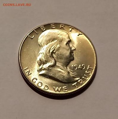 США 50 центов 1949 UNC. Франклин, серебро - 6