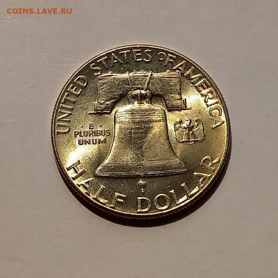 США 50 центов 1949 UNC. Франклин, серебро - 7