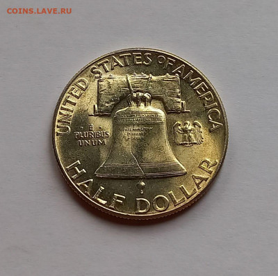 США 50 центов 1949 UNC. Франклин, серебро - 10