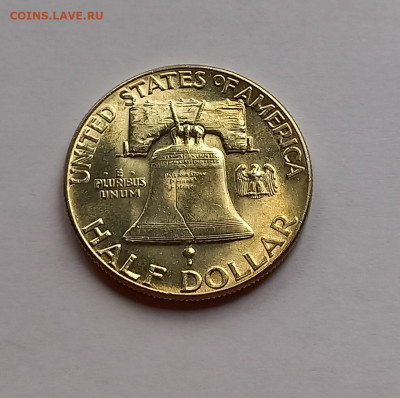 США 50 центов 1949 UNC. Франклин, серебро - 12