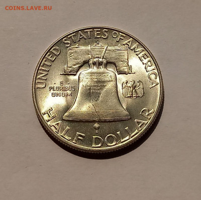 США 50 центов 1950 "D" UNC. Франклин, серебро - 7