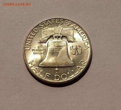 США 50 центов 1950 "D" UNC. Франклин, серебро - 8