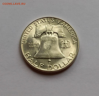 США 50 центов 1950 "D" UNC. Франклин, серебро - 11