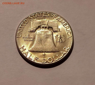 США 50 центов 1951 "S". UNC. Франклин, серебро - 7
