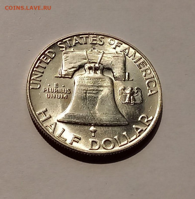 США 50 центов 1958 "D". UNC. Франклин, серебро - 8
