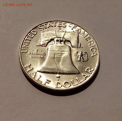 США 50 центов 1958 "D". UNC. Франклин, серебро - 9