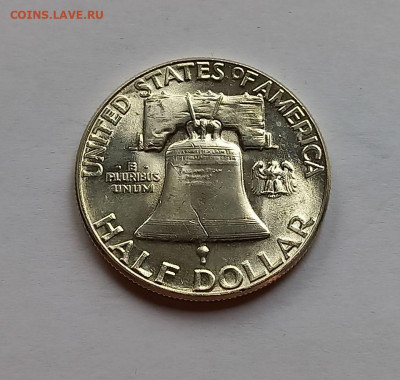США 50 центов 1960. UNC. Франклин, серебро - 10