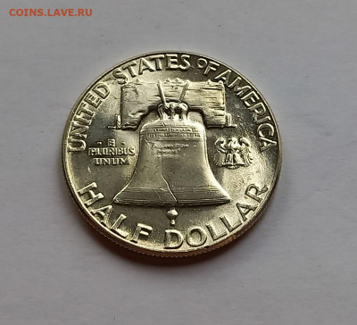 США 50 центов 1960. UNC. Франклин, серебро - 11