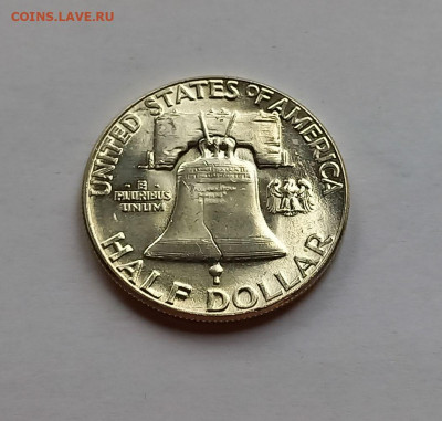 США 50 центов 1960. UNC. Франклин, серебро - 12