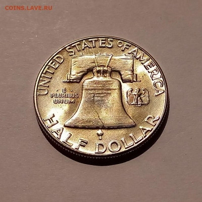 США 50 центов 1962. UNC. Франклин, серебро - 9