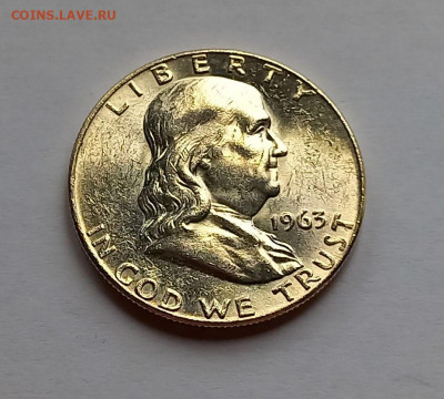США 50 центов 1963 "D". Франклин, серебро - 2