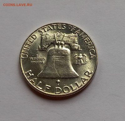 США 50 центов 1963 "D". Франклин, серебро - 10