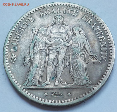 С 200 р. 5 francs 1849 Francaise до 19.04.2022 - 22:00 - DSCN9665.JPG