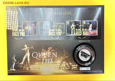 Великобритания 1 фунт 2020 Queen Серебро + Марки ТИРАЖ 750 - imgpsh_fullsize_anim