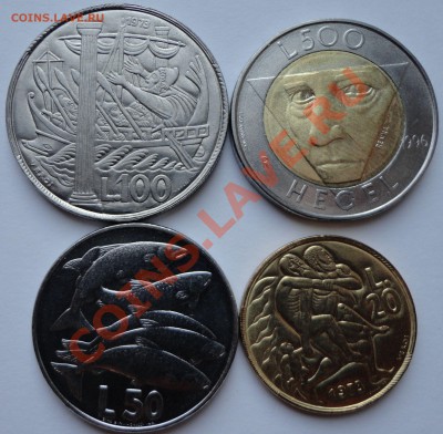 Продам монеты Ватикана и Сан-Марино. - 1