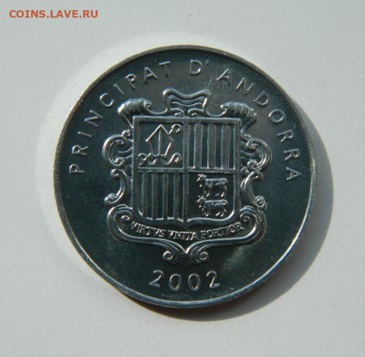 Андорра 1 сантим 2002 г. (Юбилейная) Фауна до 21.04.22 - DSCN4541.JPG