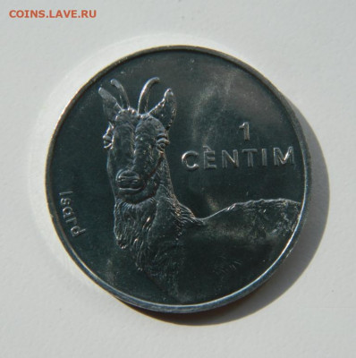 Андорра 1 сантим 2002 г. (Юбилейная) Фауна до 21.04.22 - DSCN4540.JPG