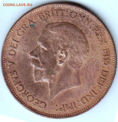 ВЕЛИКОБРИТАНИЯ 1 пенни 1929 г. до 21.04.22 г. в 23.00 - 021