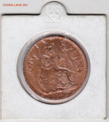 ВЕЛИКОБРИТАНИЯ 1 пенни 1967 г. до 21.04.22 г. в 23.00 - 047