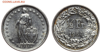 2 франка 1964 г. До 17.04.22. - Р976.JPG