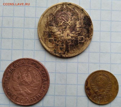 Копейка 1924(гладкий гурт?),5 коп.1939,1 коп. 1938-на сутки - 2